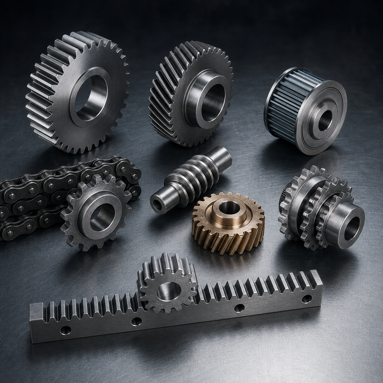 Precision spur gear component
